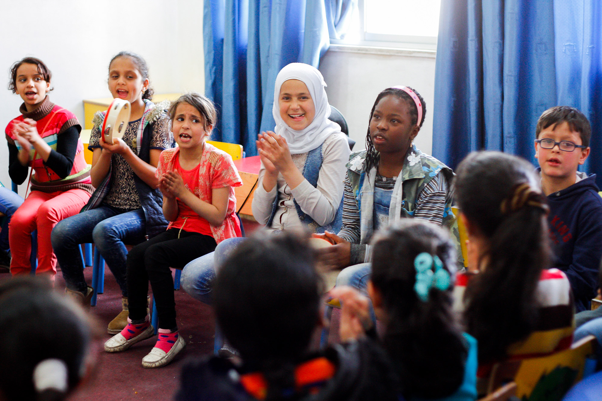 On Saturdays, the school hosts the remedial centre, a tutoring program organized by Madrasati.