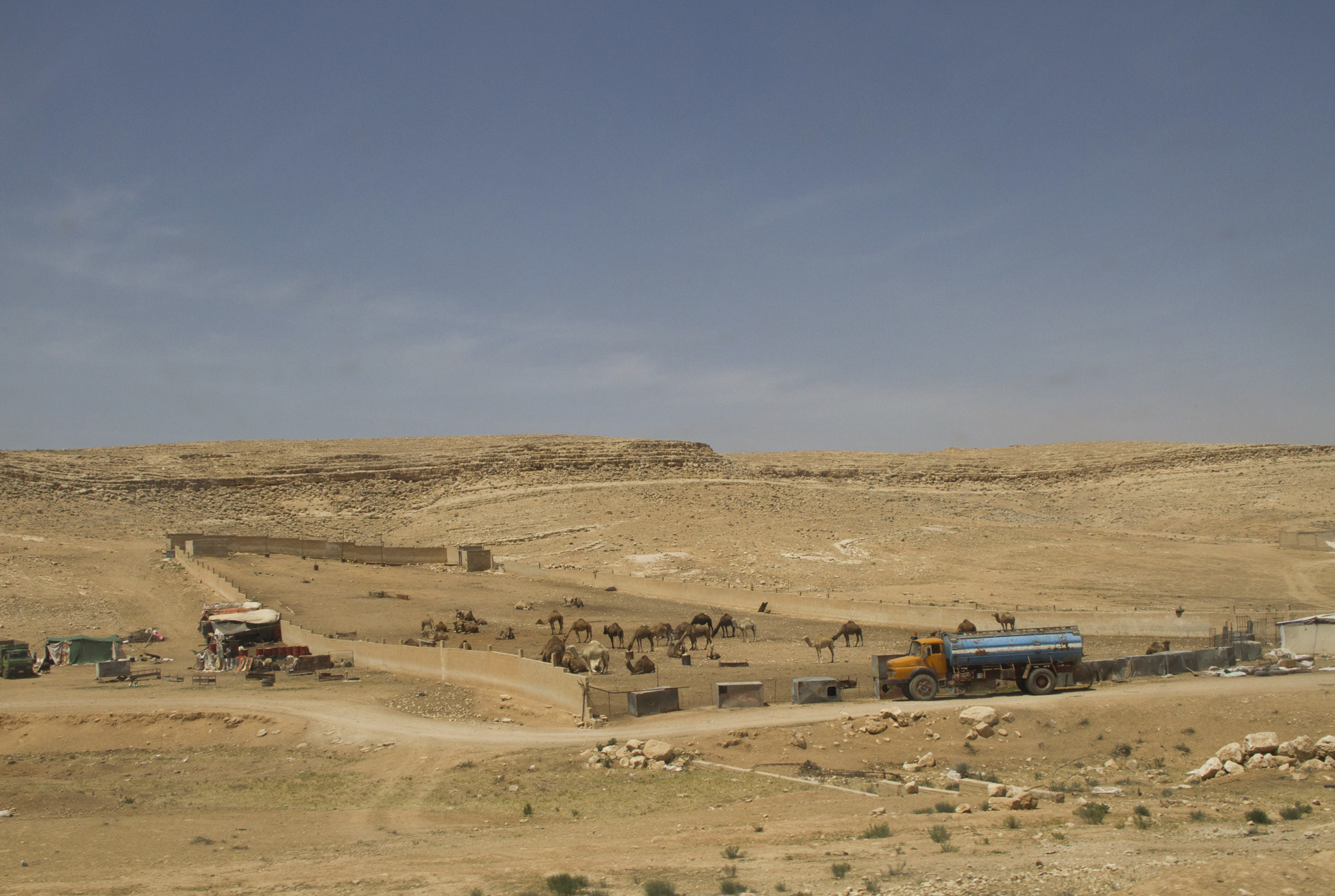 Jordan is a land of contrast: while on the one hand there are lush green hills, a few meters further is dusty and desolate desert.